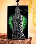 Mazu Sea Goddess Natural Jade Pendant