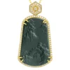 Scenery Natural Jade Copper Pendant