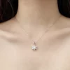 S925 Moissanite Snowflake Pendant