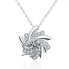 S925 Moissanite Windmill Pendant
