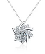 S925 Moissanite Windmill Pendant