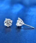 S925 Moissanite Snowflake Earrings