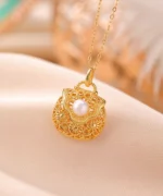 S925 Pocket Pearl Natural Jade Pendant