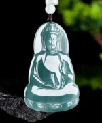 Bottle Guanyin Natural Jade Pendant