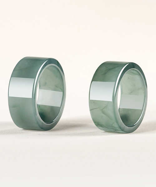 Casual Design Natural Jade Ring - Image 3