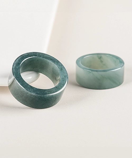 Casual Design Natural Jade Ring - Image 5
