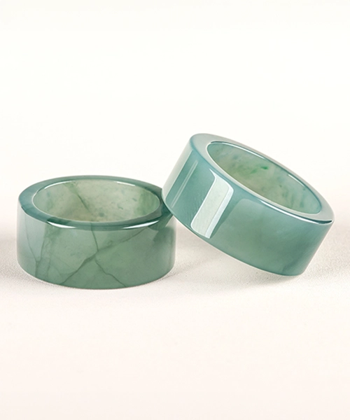 Casual Design Natural Jade Ring - Image 2