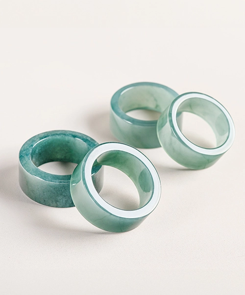 Casual Design Natural Jade Ring - Image 4