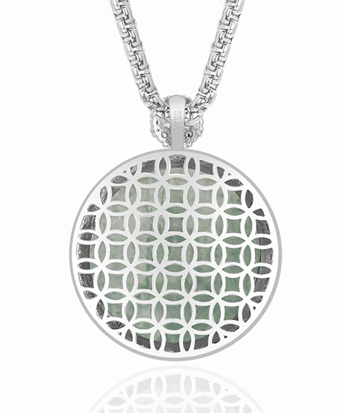 Deer Round Natural Jade Pendant - Image 4