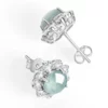 S925 Cabochon Natural Jade Earrings