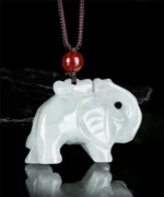Elephant Natural Jade Pendant