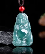 Maitreya Buddha Natural Jade Pendant
