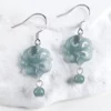 S925 Vintage Natural Jade Earrings
