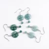 S925 Vintage Natural Jade Earrings