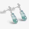 S925 French Bean Jade Earrings