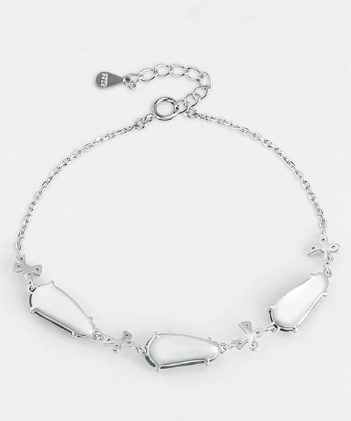 S925 Gourd Natural Jade Bracelet - Image 4