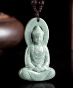 Tathagata Buddha Natural Jade Pendant