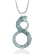 Snake S925 Natural Jade Pendant