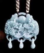 Phoenix Both Side Natural Jade Pendant