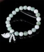 Natural Jade Fish Bead Bracelet