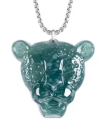 Leopard S925 Natural Jade Pendant
