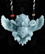 Hawk Spreads Wings Natural Jade Pendant