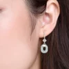 S925 Elegant Natural Jade Earrings