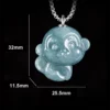 S925 Monkey Natural Jade Pendant