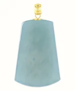 18K Simple Natural Jade Pendant