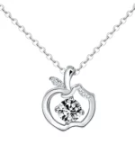 S925 Moissanite Apple Hollow Pendant