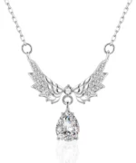 S925 Moissanite Angel Wings Pendant
