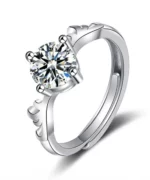 Antlers S925 Moissanite Open Ring