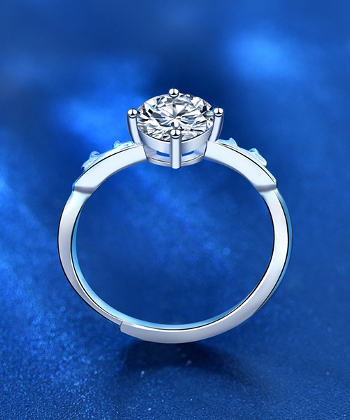 Antlers S925 Moissanite Open Ring - Image 6