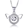 Angel Wings S925 Moissanite Pendant