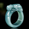 Wealth Pixiu Natural Jade Jade Ring
