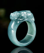 Wealth Pixiu Natural Jade Jade Ring