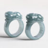 Wealth Pixiu Natural Jade Jade Ring
