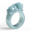Wealth Pixiu Natural Jade Jade Ring