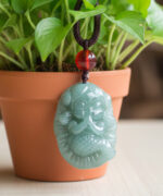 Breathtaking Icy Jadeite Mermaid Pendant