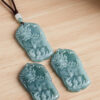 Majestic Flame Jadeite Qilin Pendant - Ultimate Prosperity Amulet