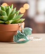 Exquisite Icy Green Jadeite Rocking Horse - Joyful Youth Amulet